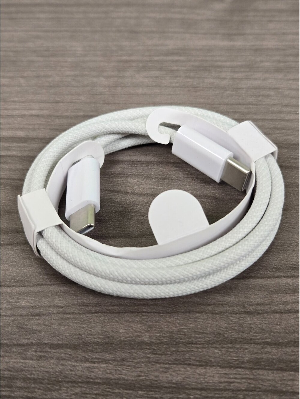 Apple 60W USB-C to USB-C Woven Braided Charge Cable 1m White New OEM FAST